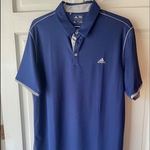 Adidas Blue Performance SS Men's Polo